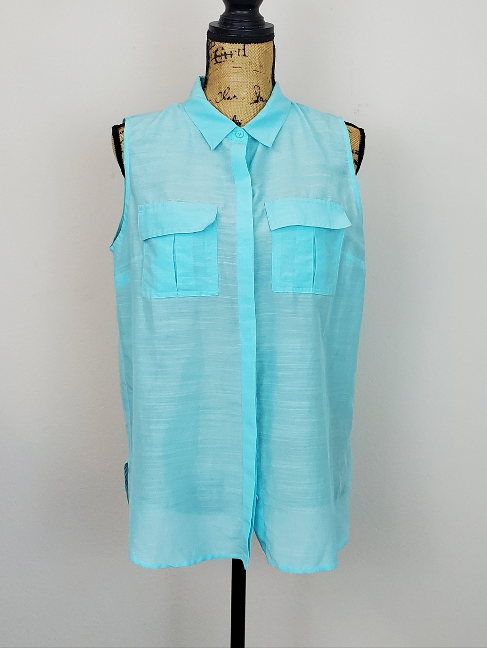 Banana Republic Cotton/Silk Camp Shirt Sz M